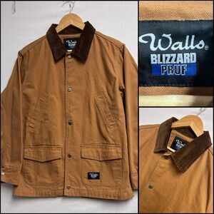 Walls Blizzard Pruf Jacket Youth 12/14 Fleece Lined Canvas Brown Chore Coat EUC